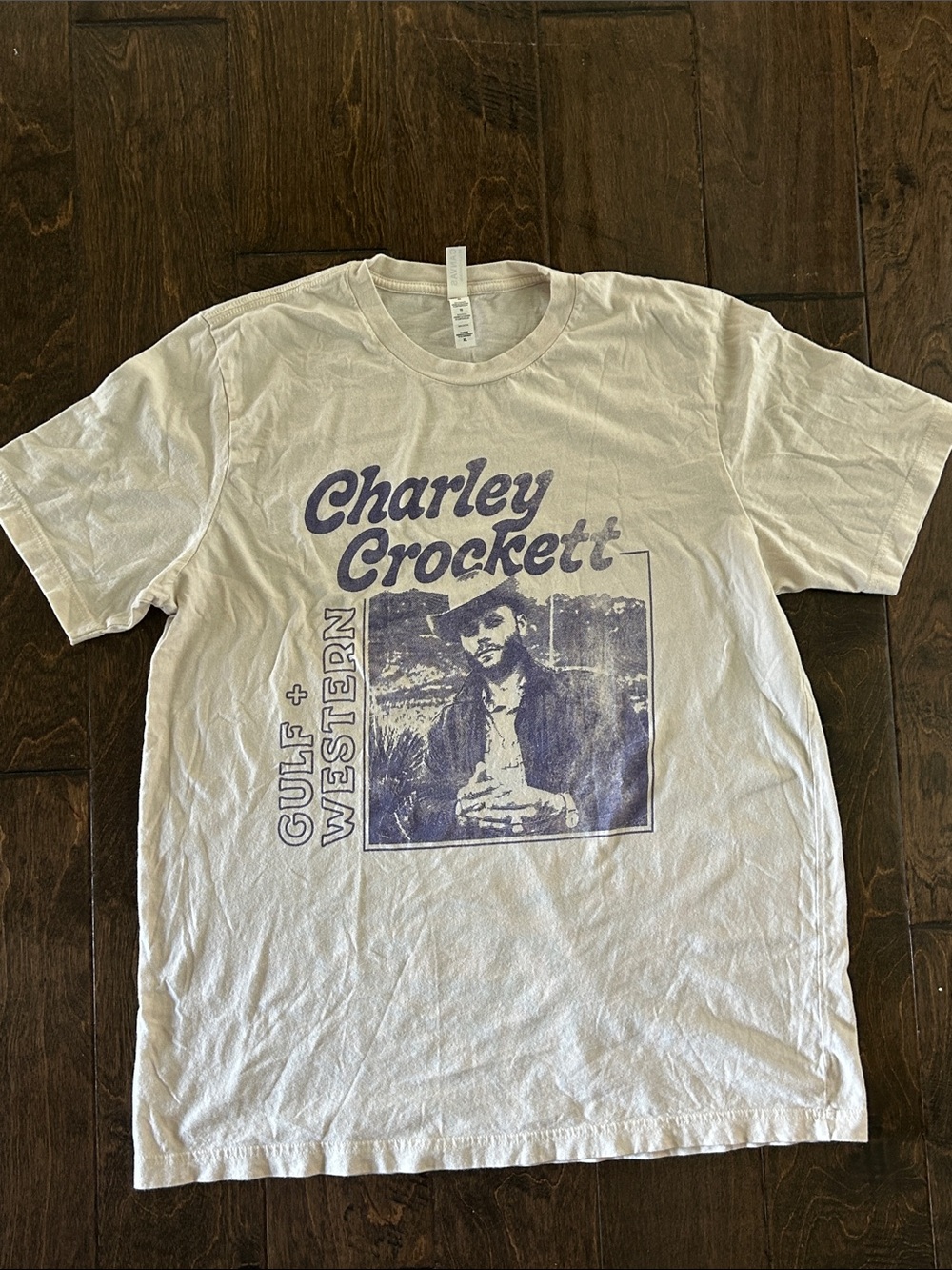 Charley Crockett Gulf & Western T-shirt Fandom Concert Sz XL - Picture 3 of 3